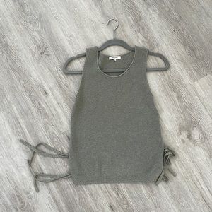 Madewell knit tank with ties on the side
